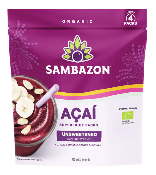 Pure Unsweetened Frozen Açaí Packets